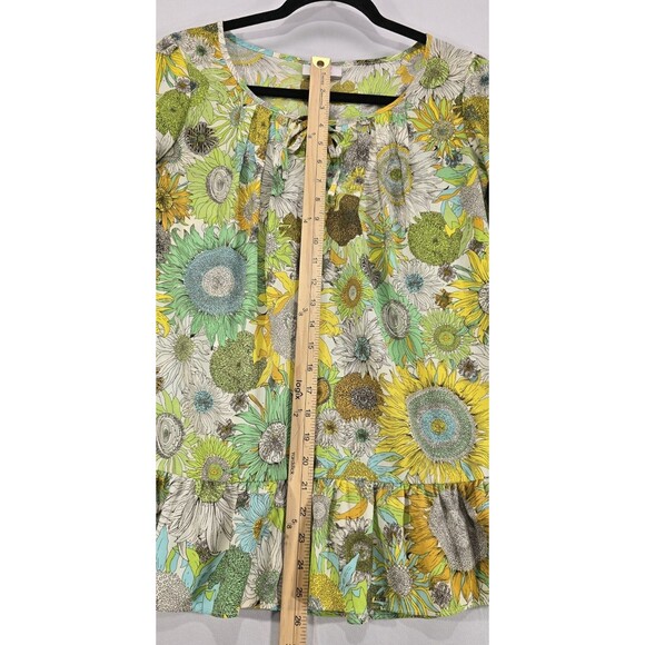 Liberty of London Target Womens Top Ruffled Floral Tunic Bloomcore Cottage Sz S - Picture 8 of 10